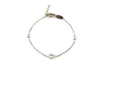 model Goute armband in zilver met druppel gezet cubic zirconia