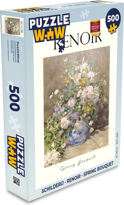 Puzzel Schilderij - Renoir - Spring bouquet - Legpuzzel - Puzzel 500 stukjes