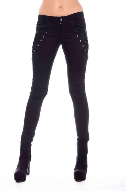 Vixxsin - ILLUMINATE Skinny fit broek - XXS - Zwart
