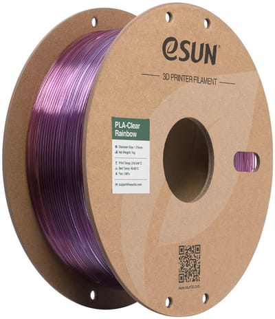 eSun PLA-Clear Rainbow Paars/Rood / Purple/Red - 1 kg - 1.75 mm - 3D printer en 3D pen filament
