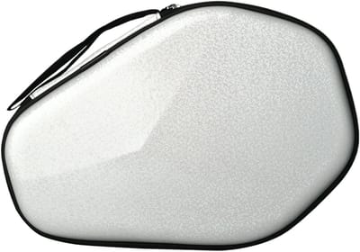 Tafeltennis Paddle Cover - Racket Box - Sport Organisatie - Compressiebestendige Bouw - Houdt 2 Paddles 2 Ballen - Zilver