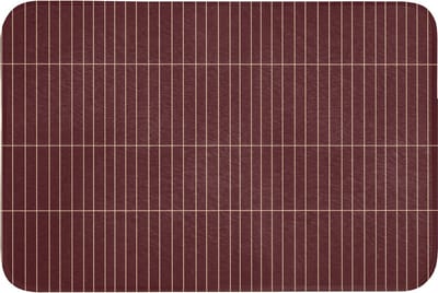 Badmat 90x60 cm - Antislip - Lijnen - Patroon - Bordeaux - Badmatten voor badkamer - Badkamermat - Douchemat - Badkamer mat