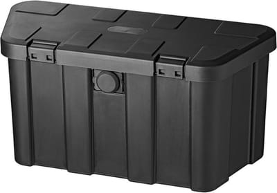 ProPlus Opbergbox Dissel - Opbergkist - 67,4 x 30,4 x 33 cm - Transportbox - Transportkist - Disselkist - Disselbak - Gereedschapskist – Veilig en Beschermd - Met Cijferslot - Kunststof - 45 L - Inclusief Montagemateriaal - Maximaal 150 kg