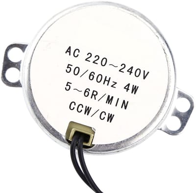 Allecto Synchronous AC Geared Motor - Elektrische Motor - Compact ontwerp - 5-6 RPM - Efficiënt en stil - Geschikt voor automatisering en huishou...