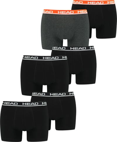 HEAD Heren Boxershorts HEAD BASIC BOXER 6er Pack Veelkleurig S