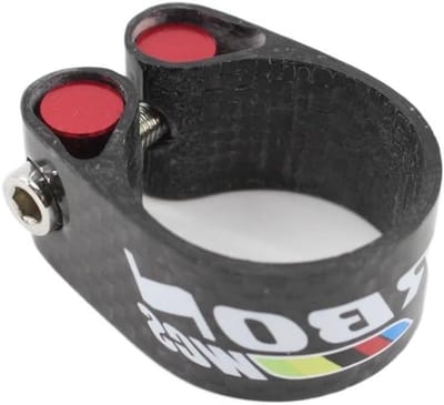 Fietszadelklem - Zadelpenklem - Fietsen - Lichtgewicht Carbon - 349 mm - Zwart