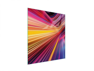 TMK ArtDeko - Snijplank - 45x52 cm - Kleurvolle Glasplaat - Bescherming Komfoor