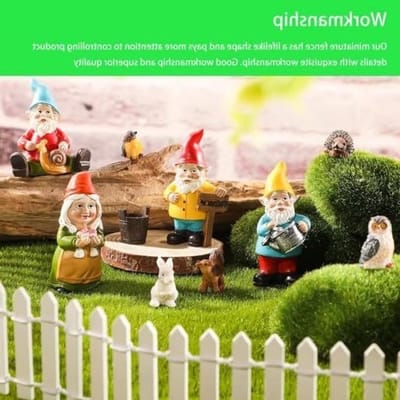 Mini houten omheining voor tuin, set van 2 stuks, decoratieve omheining voor kerstboom, planten en bonsai-vazen, 90 x 5 cm
