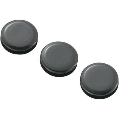 TRU COMPONENTS TC-GMCQR-1410203 Kabeldoorvoering Gesloten Klem-Ø (max.) 10.5 mm Plaatdikte (max.) 3.4 mm PVC Zwart 100 stuk(s)