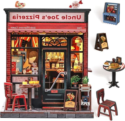 Boek Nook Diorama - Miniatuur Huis - Hobby Ontspanning - Gedetailleerd Puzzel - 6 x 5 x 10 cm