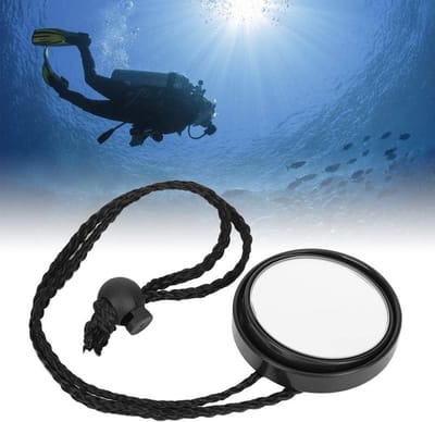 360° Duikspiegel voor Snorkelen, Professionele Achteruitkijkspiegel, Compact en Draagbaar voor Gebruik in Grotten en Boottocht, Inclusief Koord
