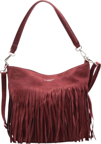 Flora&Co - Handtas - Suede look - bordeaux