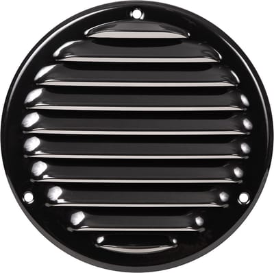 Paneir Airdesigns- metaal - omgezette rand - opbouw - aanvoer & afvoer / net - zwart