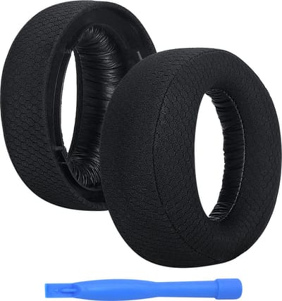 Vervangende Oorkussens voor Sony PlayStation 5 3D Pulse Wireless PS5 Hoofdtelefoon van MMOBIEL – Mesh Fabric Koptelefoon Oorkussens - Noise Isolation Hoofdtelefoon Earpads – Zwart
