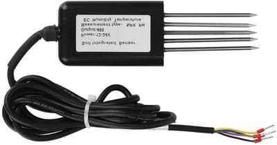 Bodemsensor - Bodemmeter Sonde - Plantenverzorging - Multifunctionele Meting - 5-pins - Grijs