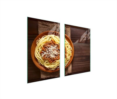 TMK ArtDeko - Beschermplaat voor de Keuken - Glas - 35x30x52 cm