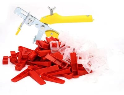 Tegelnivelleringssysteem 3 mm - Compleet pakket met 401 onderdelen voor een perfecte tegelafwerking
