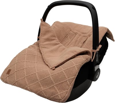 Baby Voetenzak - Baby Buitenzak - Veilig Vervoer - Gelede Riemopeningen - 82 x 42 cm - Gebreid Check