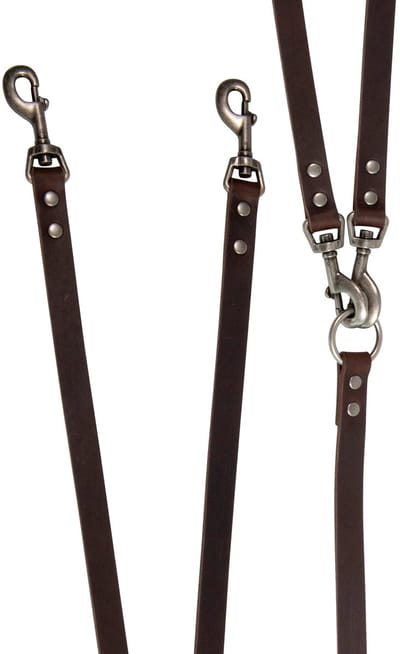 Animal Boulevard Ab30131 - Hals- En Leibanden - Hond - Ab Country Leather 2-honden Lijn Bruin-12mmx70cm - Maat: 12mmx70cm - 205354