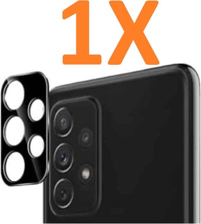 Camera Lens Glass Protector - beschermer Geschikt voor: Samsung Galaxy A52 4G / 5G / A52s A528 - Zwart  - 1x
