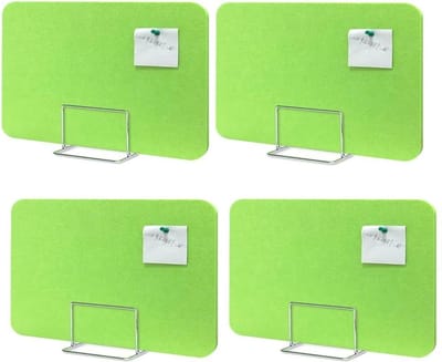 Bureau Partitie - Privacy Scherm - Werkplek Afschermen - Akoestische Balans - 4 Stuks - Blauw