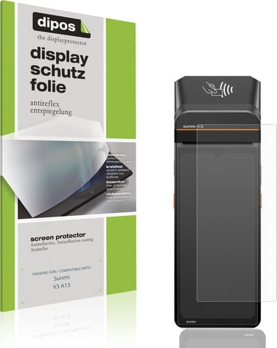 dipos – 2x Matte Beschermfolie geschikt voor Sunmi V3 A13 | Krasbestendige & antireflecterende Screenprotector Ultra-Thin