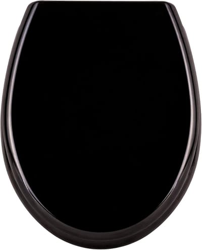 Toiletbril - Toiletdeksel - Stille Sluiting - Universele Pasvorm - 45x38cm - Zwart