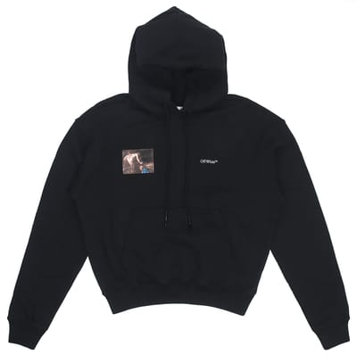 OFF WHITE Caravaggio Engel Over Hoodie OMBB037E20FLE0041010 M gray