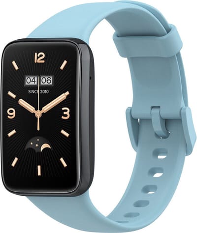 Siliconen Smartwatch bandje - Geschikt voor Xiaomi Smart Band 7 Pro siliconen bandje - lichtblauw - Strap-it Horlogeband / Polsband / Armband