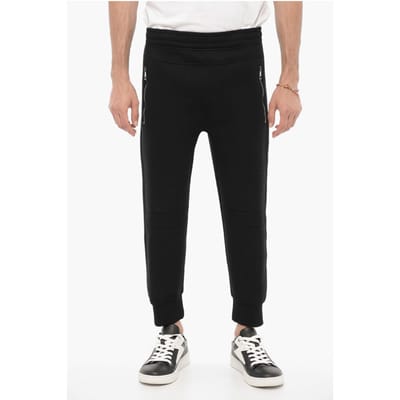 Skinny Fit Joggingbroek met Trekkoord in de Taille in Zwart