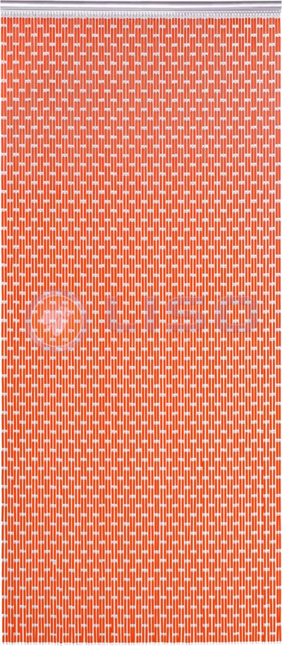 Liso Vliegengordijn - Hulzengordijn Licht roodoranje - 92 x 209 cm
