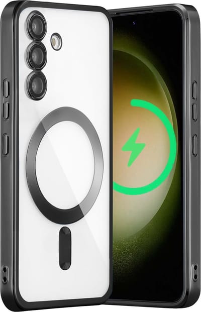 Hoesje Geschikt voor Samsung Galaxy S23 Plus- Met magnetisch Ring hoesje - Arara backcover - Zwart