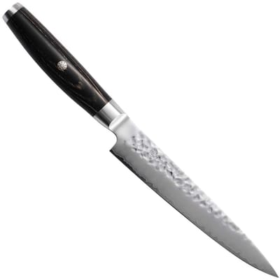 Yaxell Ketu Vleesmes 18 cm – SG2 Stalen Kern – Tsuchime Finish – Pakkahout Handvat