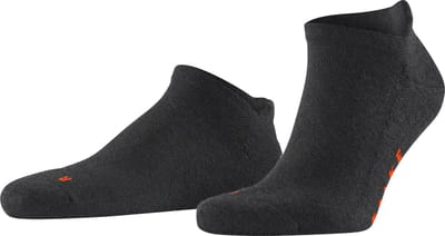 FALKE Keep Warm kort eenkleurig wol sneakersokken enkelsokken unisex grijs - maat 37-38