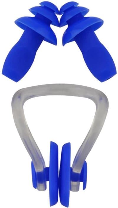Scoby - Neusclip Zwemmen - Zwemaccessoire - Inclusief Oordoppen - Voor Comfort & Bescherming - Blauw
