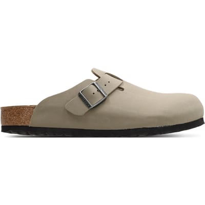Birkenstock Boston Slippers en Sandalen Heren - Olijf - Maat 40 - Nubuck