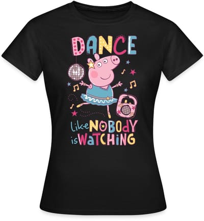 Peppa Pig Dancing Queen T-Shirt Dames