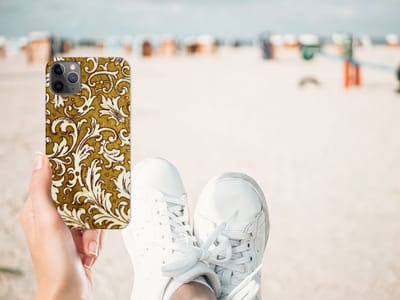 Siliconen Hoesje Apple iPhone 11 Pro Max Barok Goud