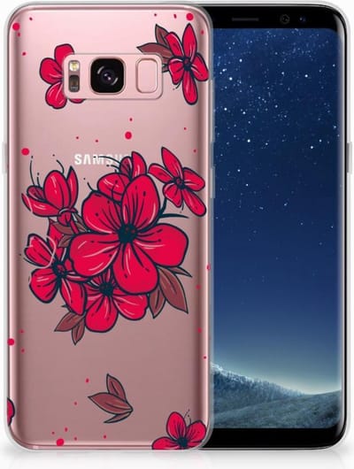 Samsung Galaxy S8 TPU Case Blossom Red