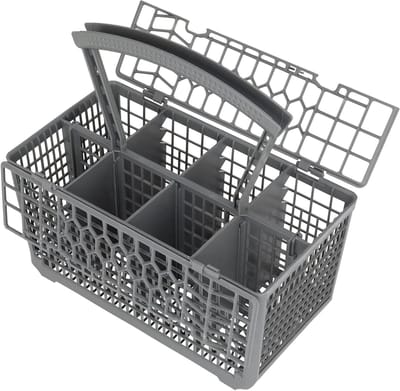 Bestekmand Vaatwasser - Bestekhouder Keuken - Vaat Schoonmaken - Universeel Model - 24 x 13 x 23.5cm - Grijs