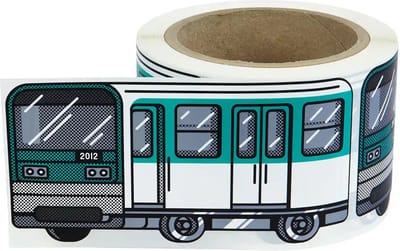 FLUX Paris Metro Stickers - 200 stuks vinylstickers voor binnen en buiten