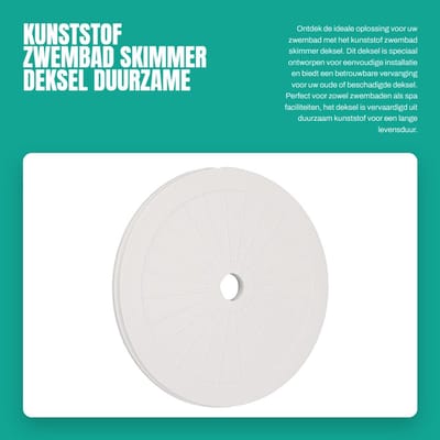 Dailygoods- Skimmer Deksel Duurzaam - Kunststof - Eenvoudig te Installeren - Hoge Betrouwbaarheid - Perfecte Pasvorm - Vervanging voor P6991 - Zwembadafdekking