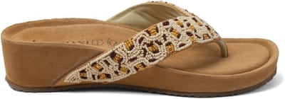 Lazamani - Liv Dames Teenslippers Leer Offwhite - Maat 36