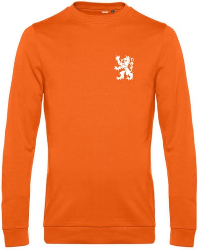 Sweater Holland Leeuw Klein Wit | Oranje Shirt | Koningsdag Kleding | Oranje | maat XS