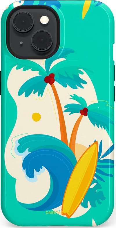 Casetastic Hoesje Geschikt voor Apple iPhone 15 Magsafe - Stijlvolle Beschermende Duo-layer Case - Golvennoot