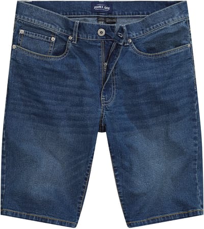 John F. Gee - Heren - Jeans-bermuda 5-pocket - Licht blauw denim - Maat 52