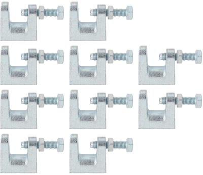 Dailygoods- Ondersteuningsklem 10 stuks - M8 Klem - Beugel - Bevestigen van Buizen - Ventilatielijnen - Sprinklerbuizen - Hoogwaardige Metaal - Buisklem