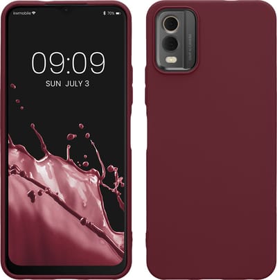 kwmobile telefoonhoesje geschikt voor Nokia C32 - Hoesje voor smartphone - Back cover in bordeaux-violet