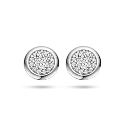 Zilver Gerhodineerd Oorknoppen Zirkonia 1335621