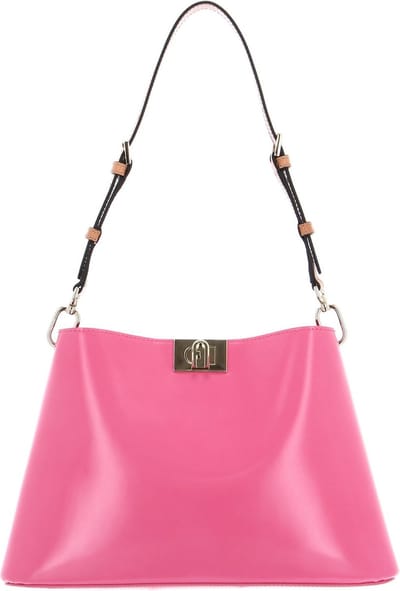 FURLA Leren Schoudertas Fleur Shoulder Bag Blossom Roze